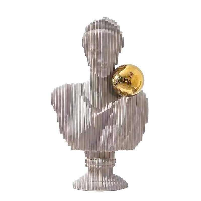 Thumbnail: Resin Statue Bust Abstract Girl Home Decor Creative Nordic Figurine Sculpture