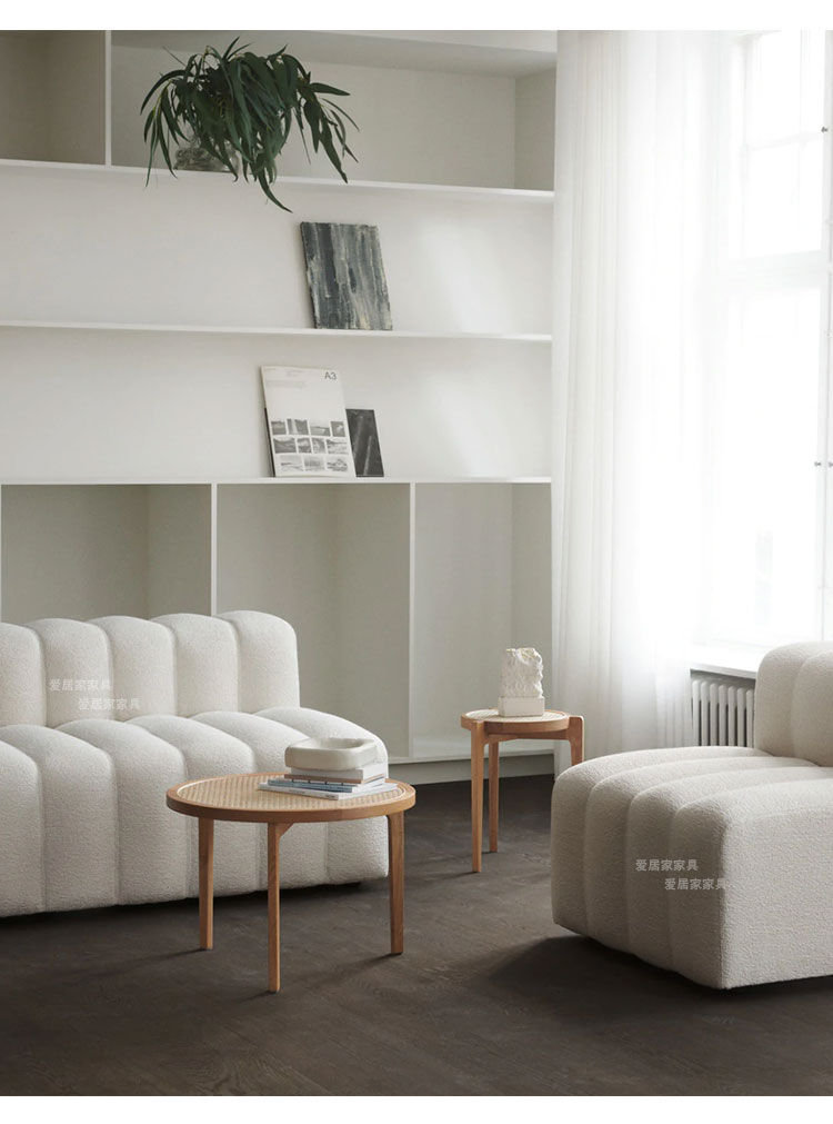 Thumbnail: Nordic Living Room Sofa Salon Italian Modern Minimalist Luxury White Sofa Design