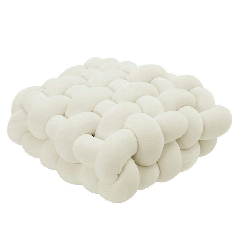 Thumbnail: Ins Home Lumbar Pillow Twist Knitting Square Cushion Chair Sofa Waist Pillow