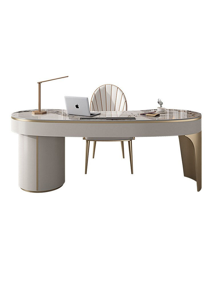 Thumbnail: Light luxury rock board consulting desk, modern simple 160cm desk