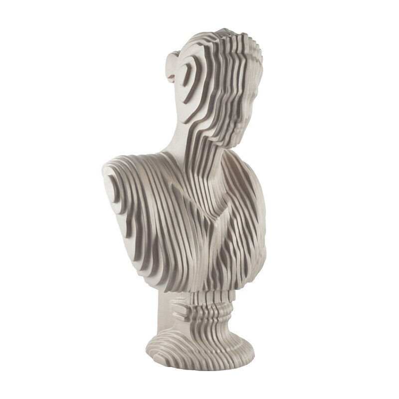 Thumbnail: Resin Statue Bust Abstract Girl Home Decor Creative Nordic Figurine Sculpture