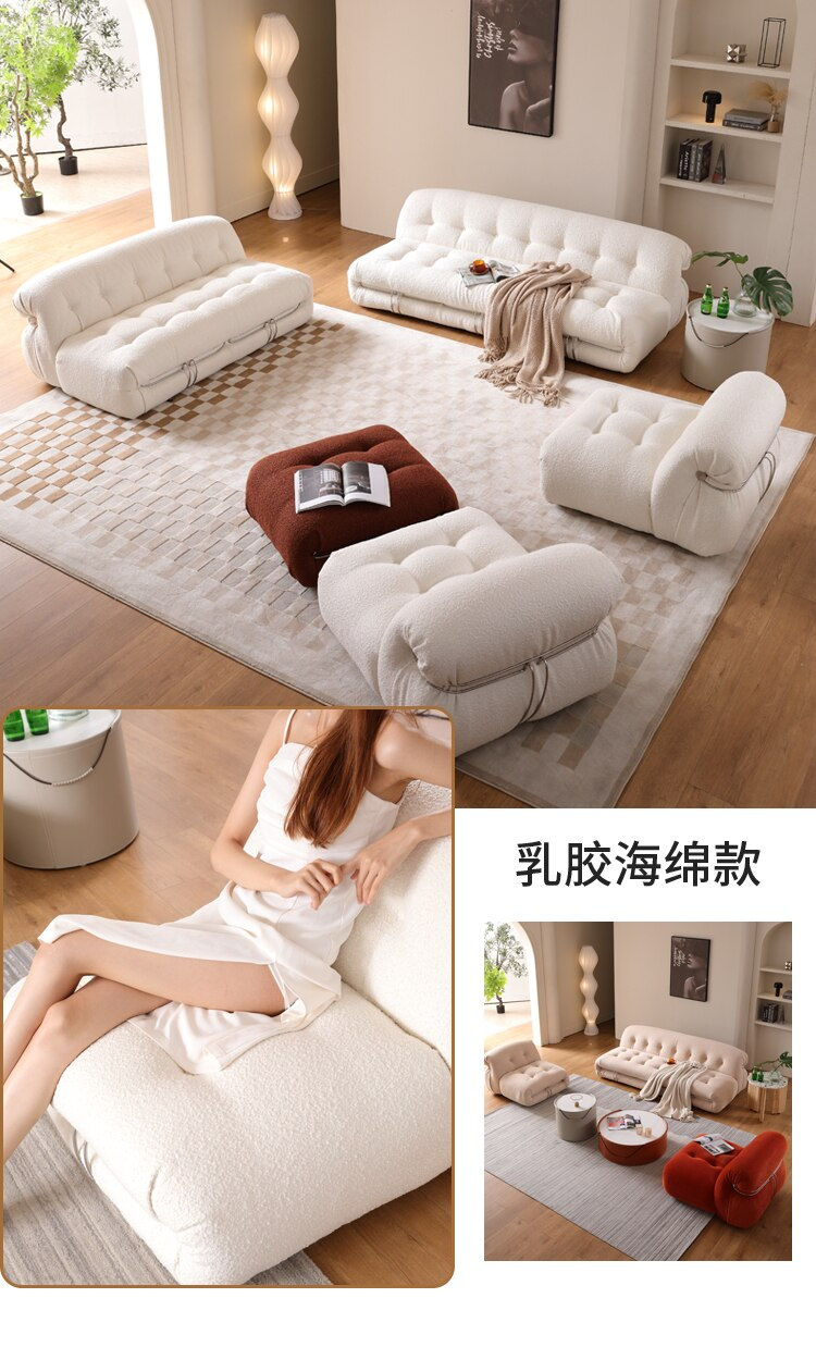 Thumbnail: Minimalist Nordic Living Room Sofa Bedroom Luxury Lounge Home Living Room Sofa 