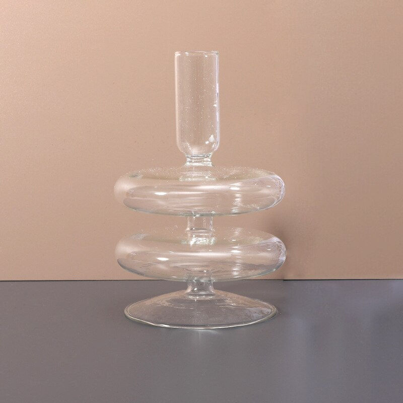 Thumbnail: Glass Vases Glass Candle Holders for Wedding Home  Flower Vase Decoratio Candle