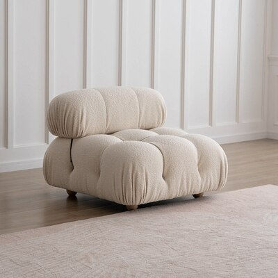 Thumbnail: Relax Fabric Sofa Vintage Living Room Wood Legs Module Reading Tatami Couch