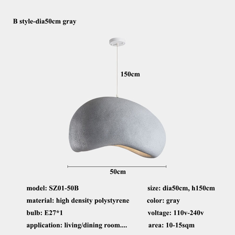 Thumbnail: Modern Wabi-sabi Wind Dining Room Led Pendant Lights Home Decor Bedroom Led