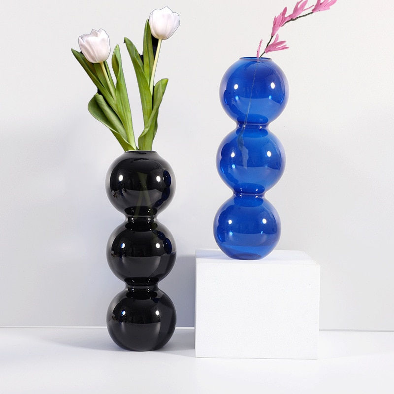 Thumbnail: Glass Vases Glass Candle Holders for Wedding Home  Flower Vase Decoratio Candle