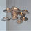 Thumbnail: Cloud Design Smoky Grey Glass Pendant Light  Art Hanging Lamp Decorative Blown 