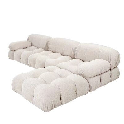 Thumbnail: Relax Fabric Sofa Vintage Living Room Wood Legs Module Reading Tatami Couch