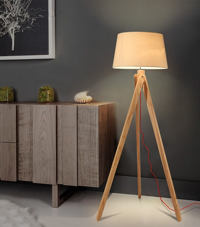 Thumbnail: Nordic  Studio Searchlight Floor Light for Living Room Gold Silver Standing Lam