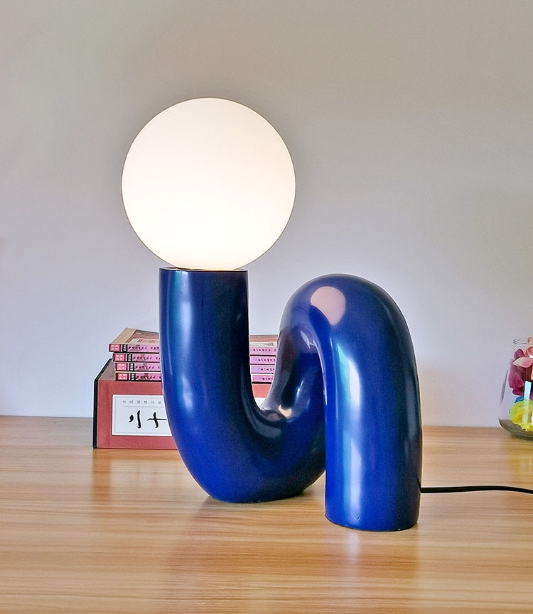 Thumbnail: Nordic Modern Creative Resin Table Lamp Light Luxury Simple Living Room Bedroom