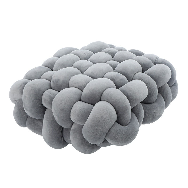 Thumbnail: Ins Home Lumbar Pillow Twist Knitting Square Cushion Chair Sofa Waist Pillow