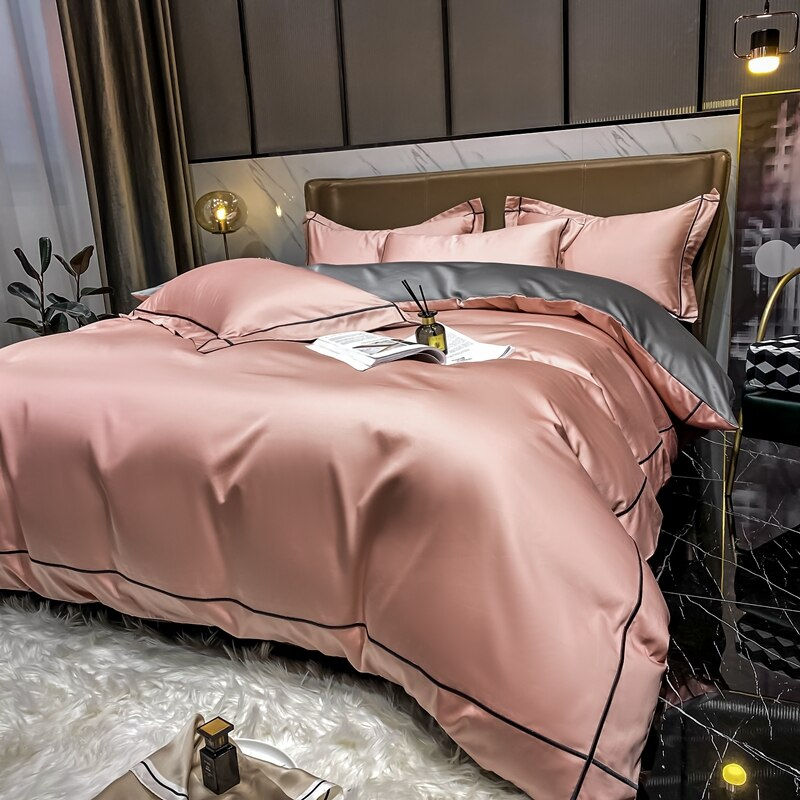 Thumbnail: White Egyptian Cotton Bedding Sets Queen King Size Embroidery Duvet Cover