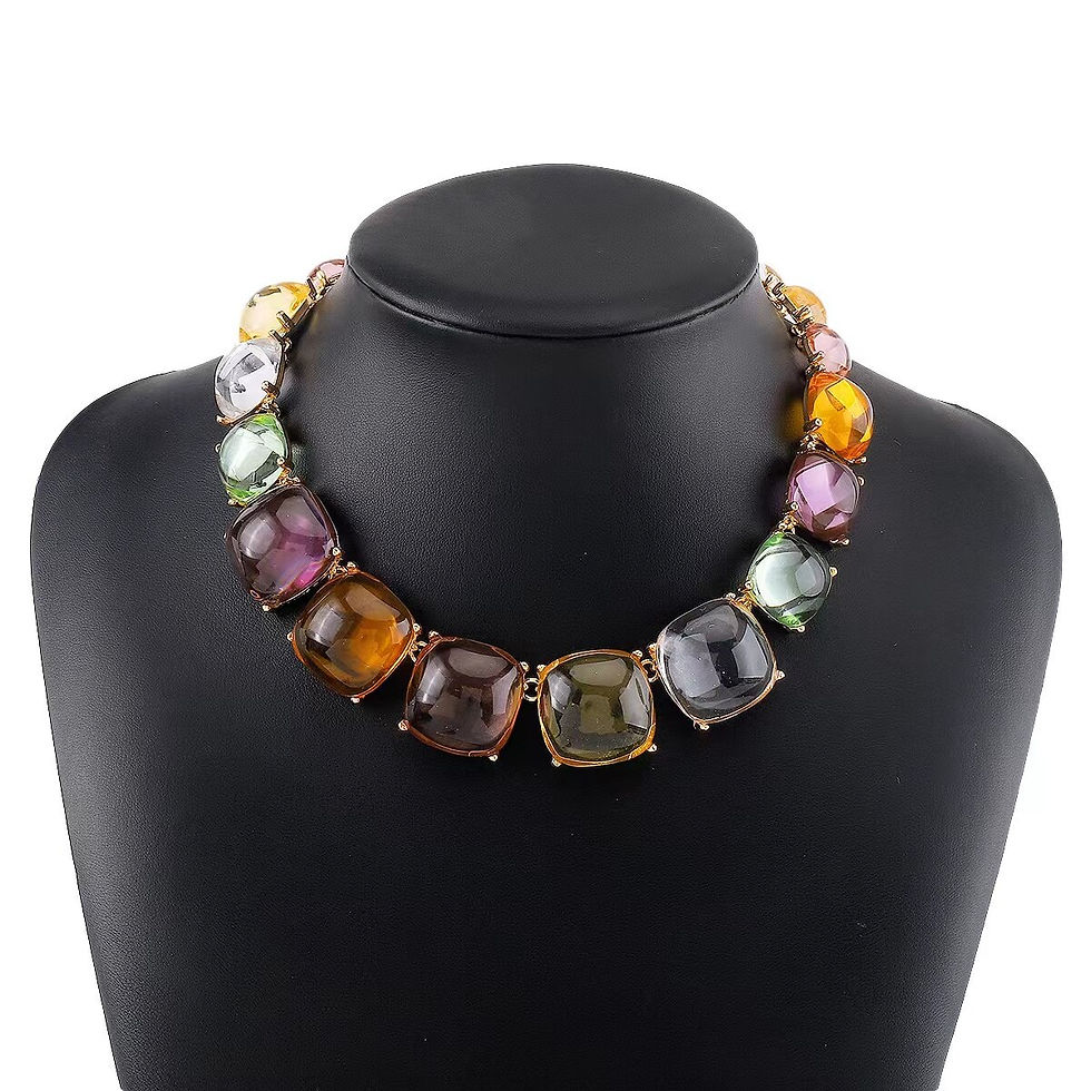 Thumbnail: Zvoijio Exaggerated Letter Woman Hip Hop Choker Necklace Party Jewelry