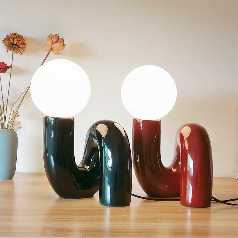 Thumbnail: Nordic Modern Creative Resin Table Lamp Light Luxury Simple Living Room Bedroom