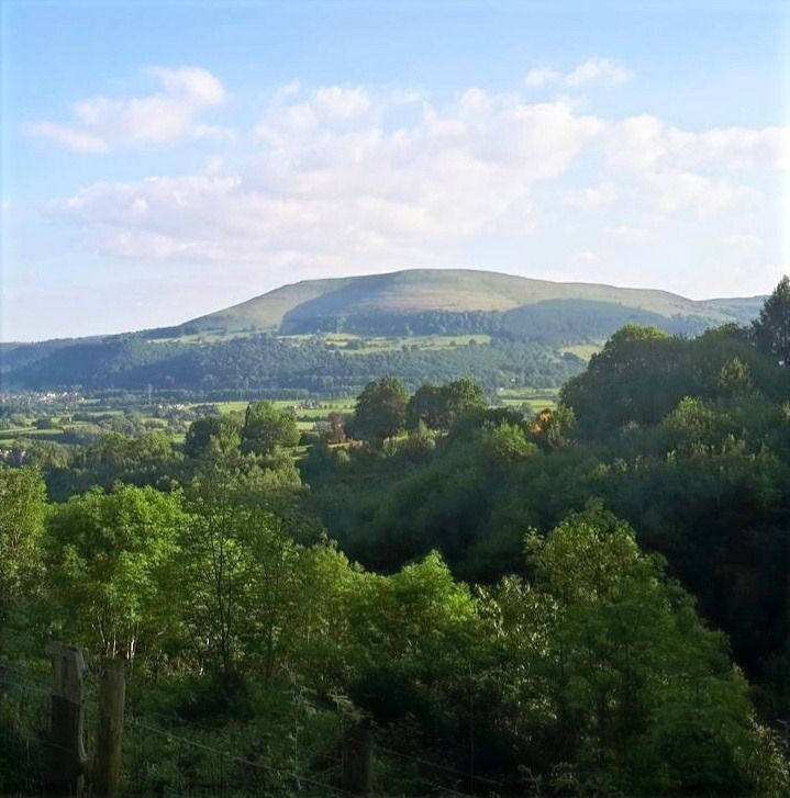View of the Blorenge in Abergavenny