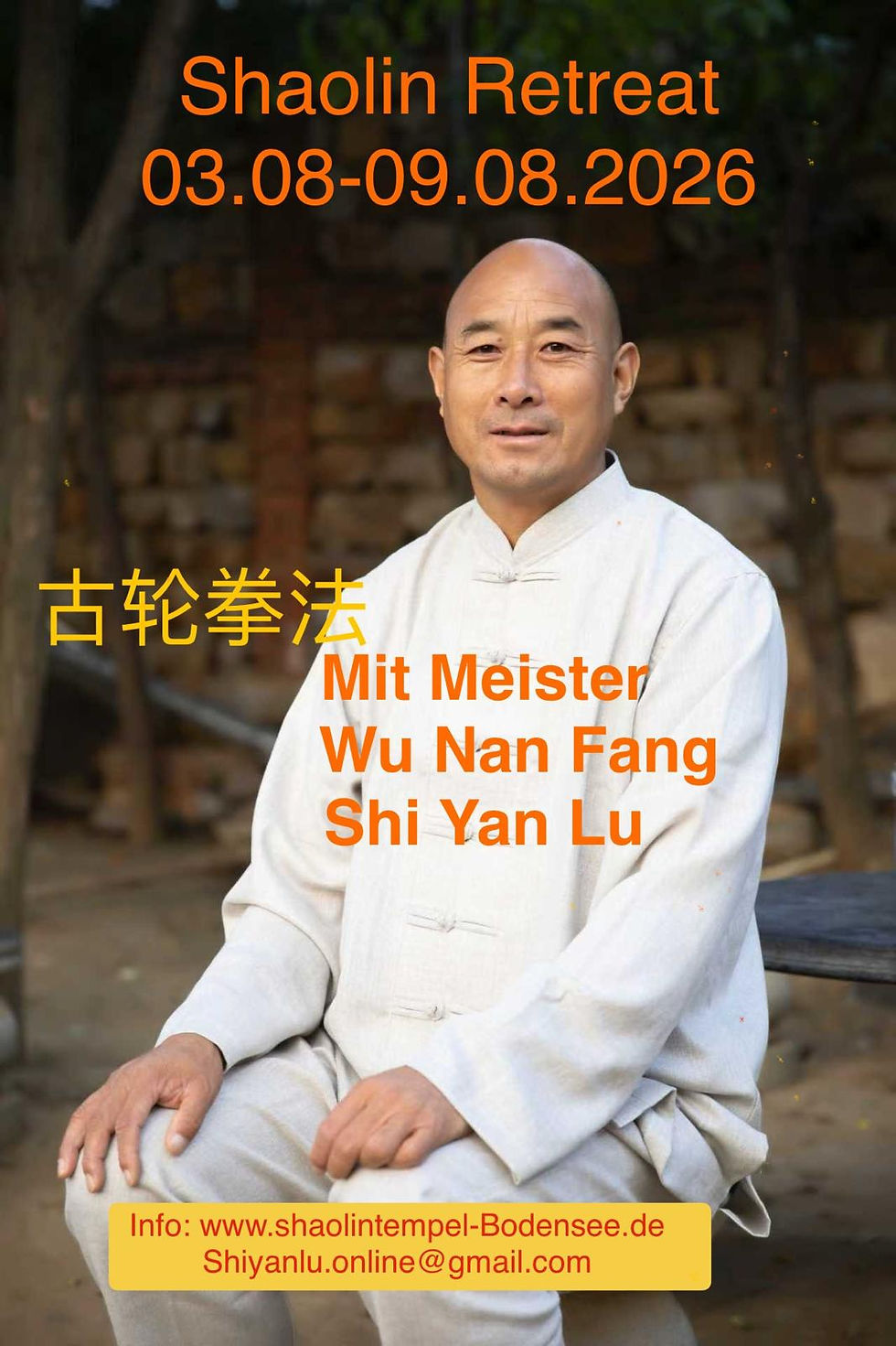 Shaolin Retreat 03.08 -09.08.2026