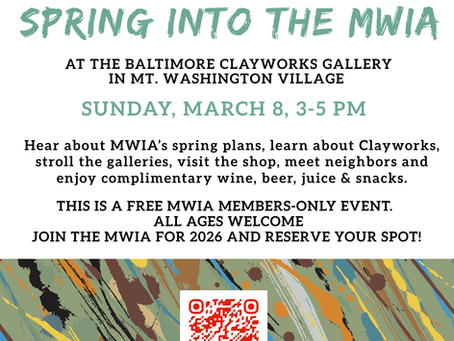 Join the MWIA For a Members-Only Event at Baltimore Clayworks - 3/8