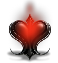 three-dimensional heart logo