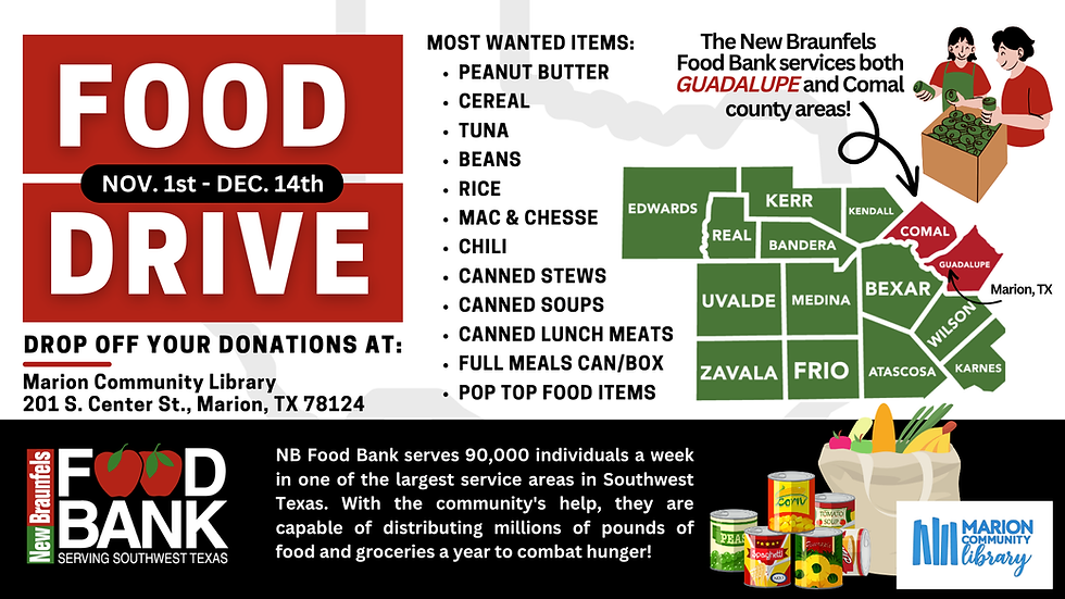 New Braunfels Food Bank (DRIVE)