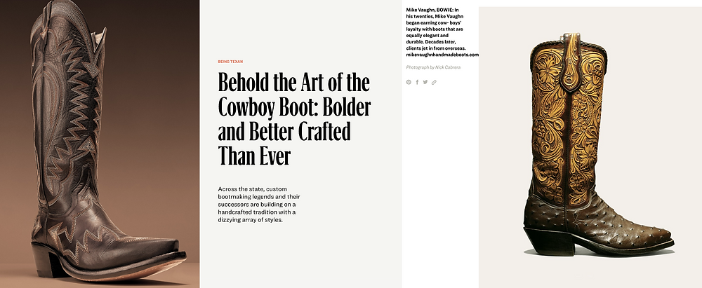 Mike vaughn boot maker Clearance