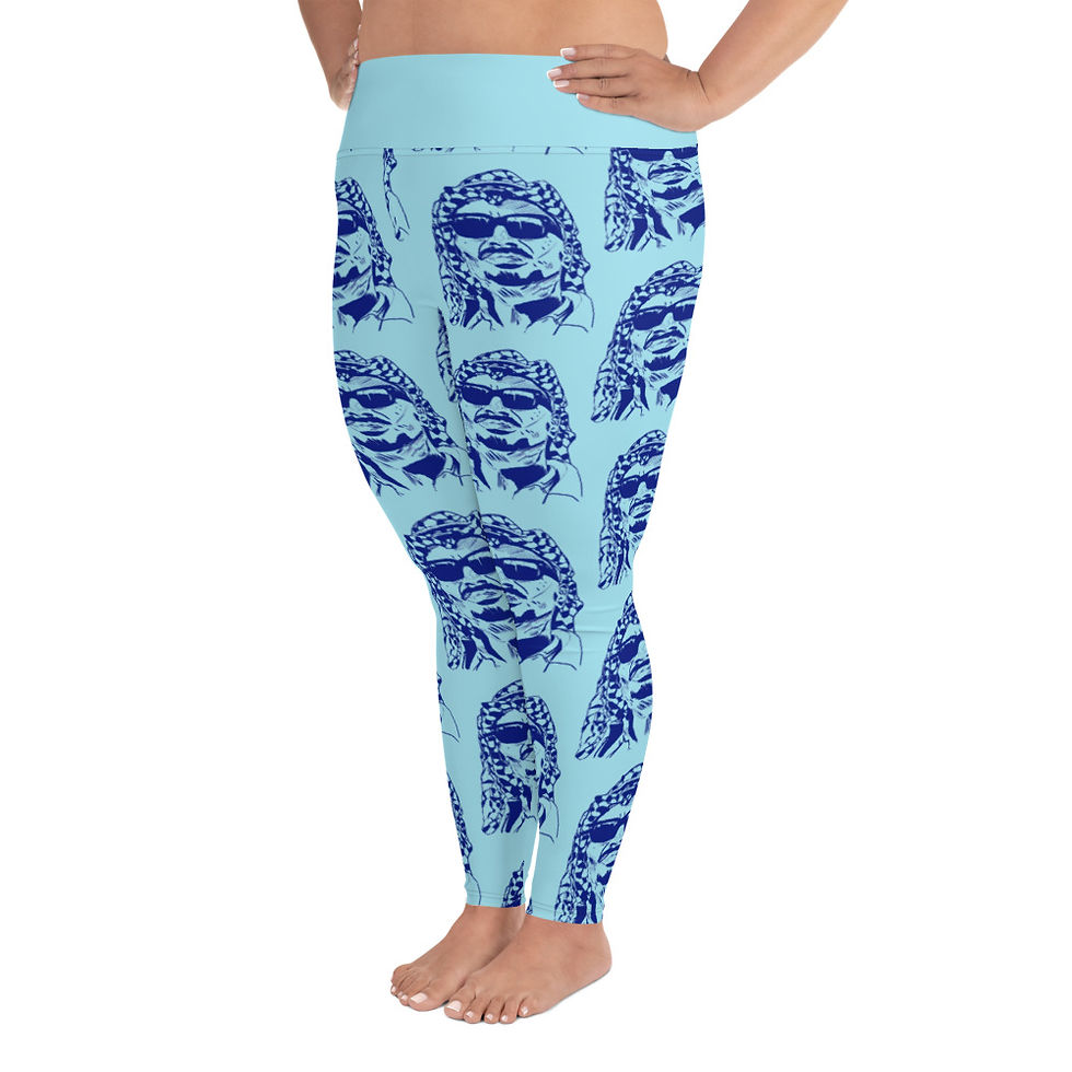 Thumbnail: Yasser Arapants Plus Size Leggings (Pale Blue)