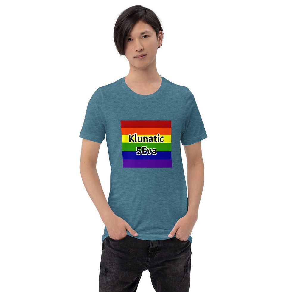 Thumbnail: Rainbow Klunatic 5Eva Short-Sleeve Unisex T-Shirt