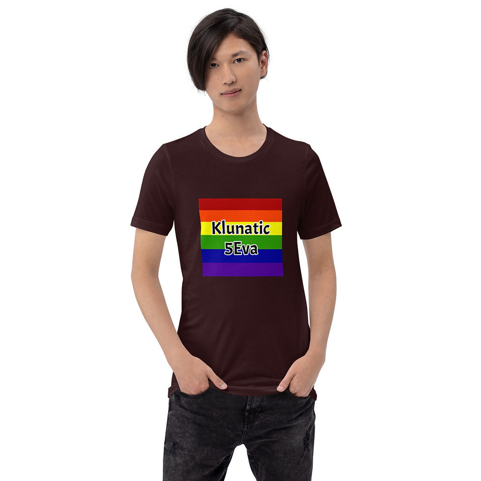 Thumbnail: Rainbow Klunatic 5Eva Short-Sleeve Unisex T-Shirt