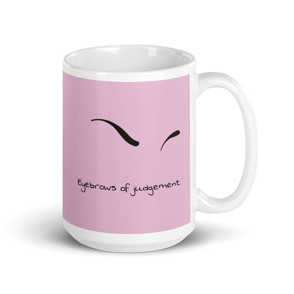 Thumbnail: Eyebrows of Judgement Lilac Mug