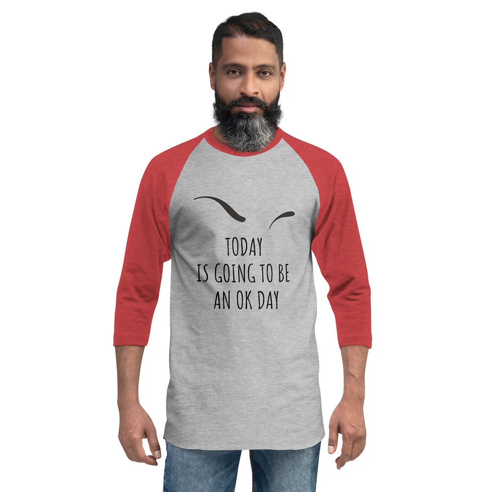 Thumbnail: OK Day 3/4 sleeve raglan shirt