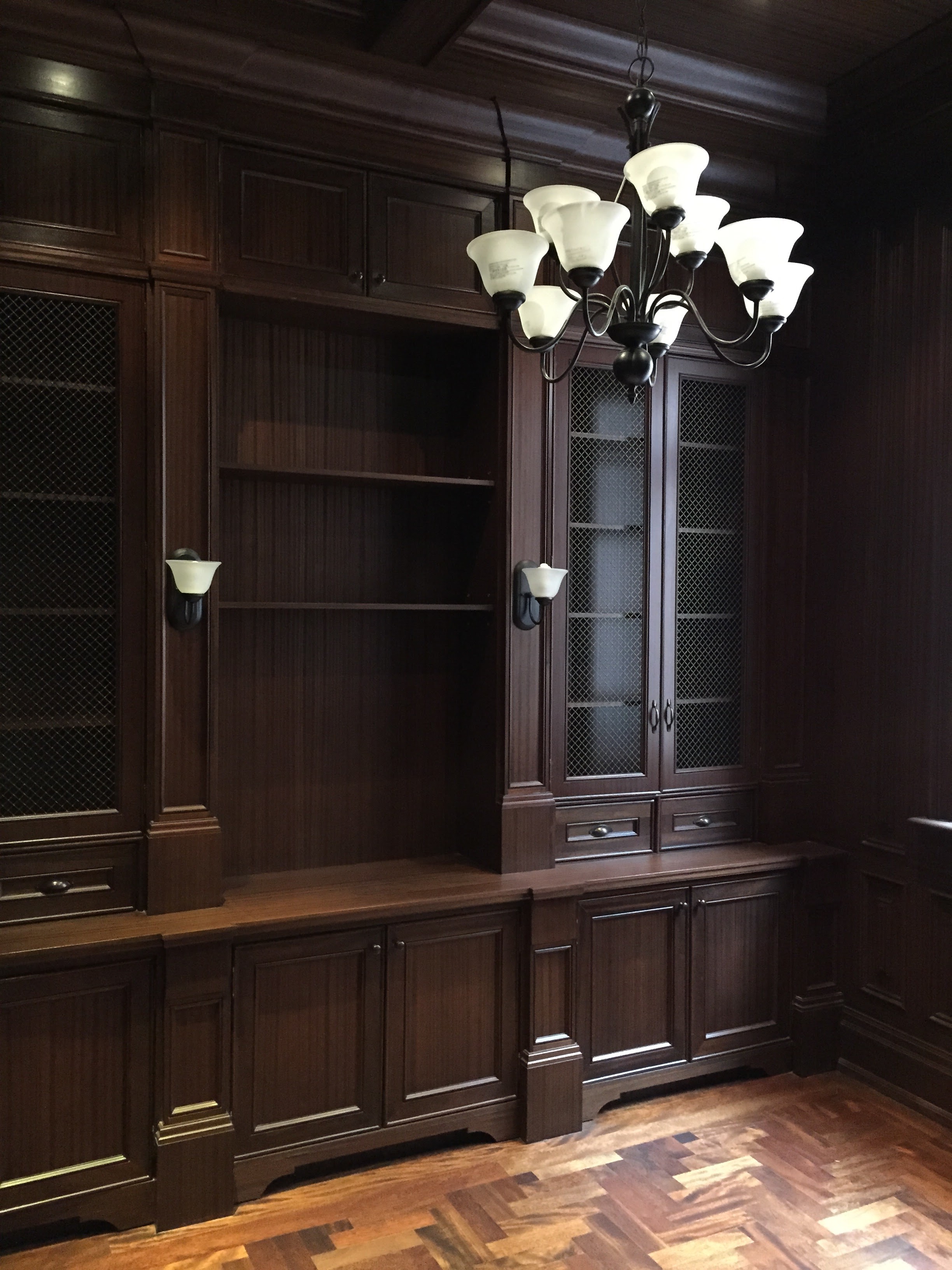 Full Library - mahogany