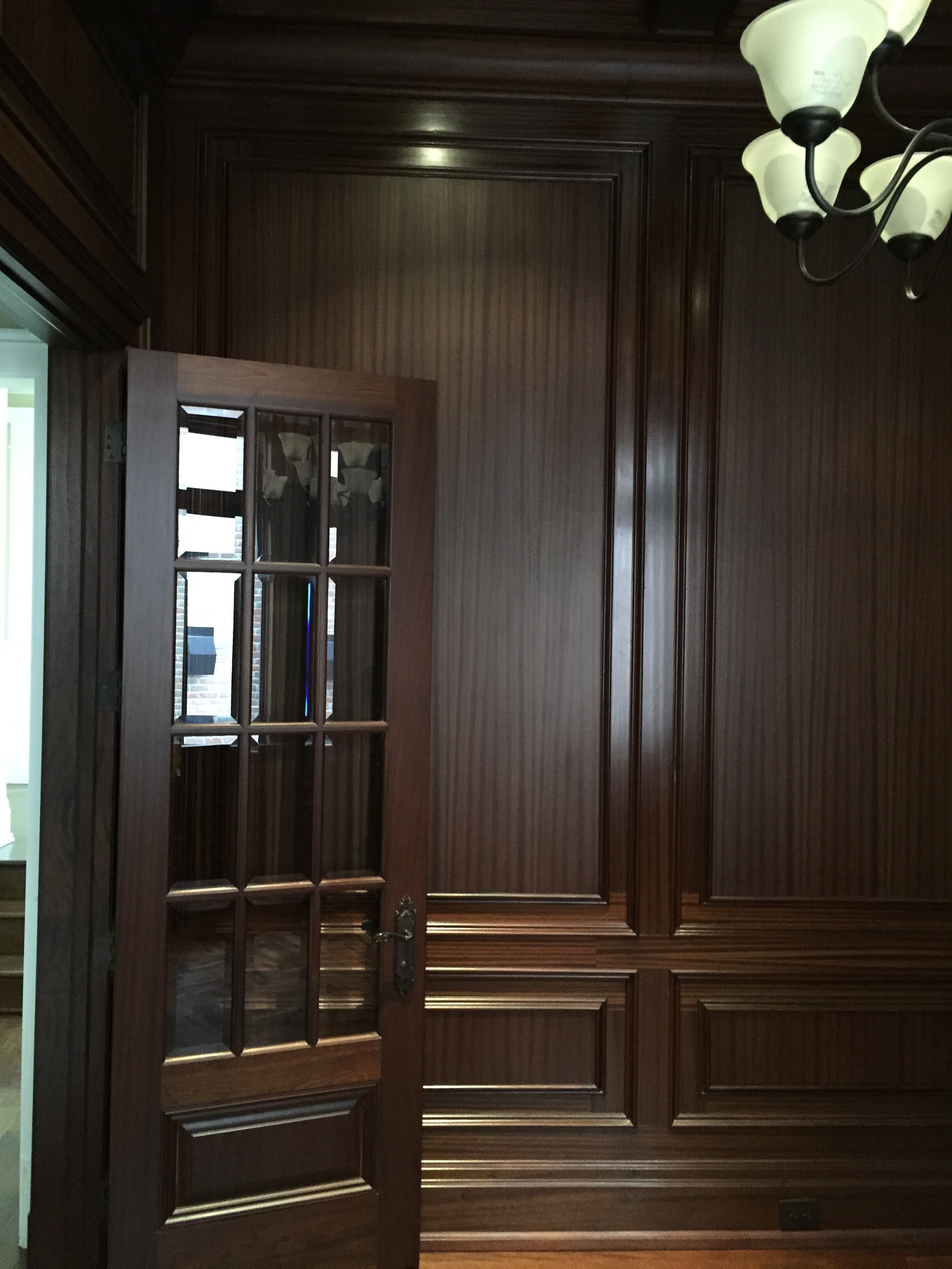 Wall Panels in dark oak