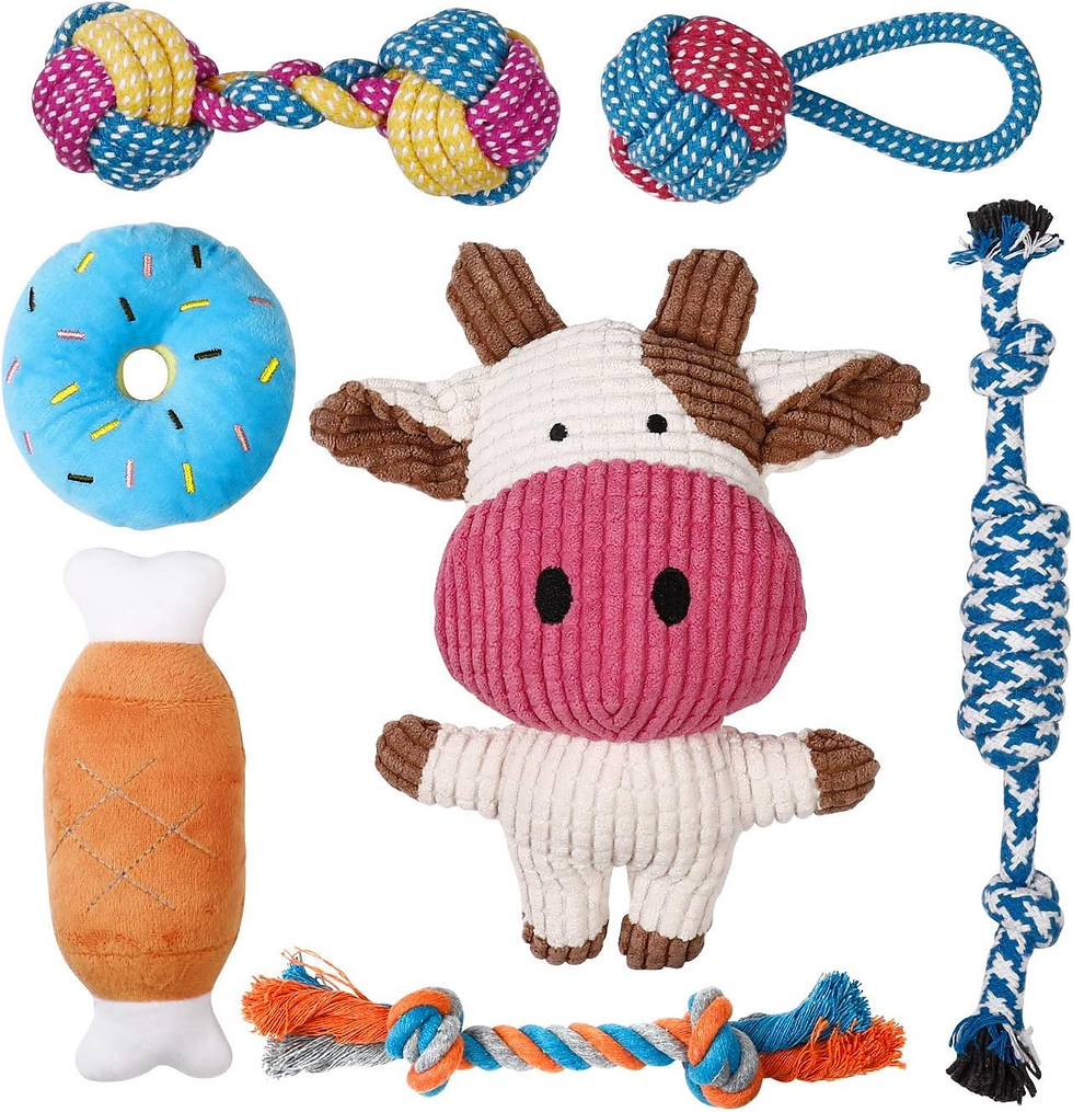 Thumbnail: 7 Pack Small Dog Toys, Puppy Teething Toys, Durable Ropes Chew Toys, Cute Calf S