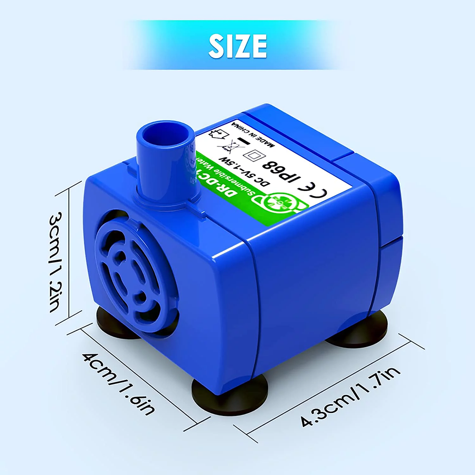 Thumbnail: Replacement Pump for Cat Water Fountain, Ultra Quiet Long Lifespan Water Pump fo