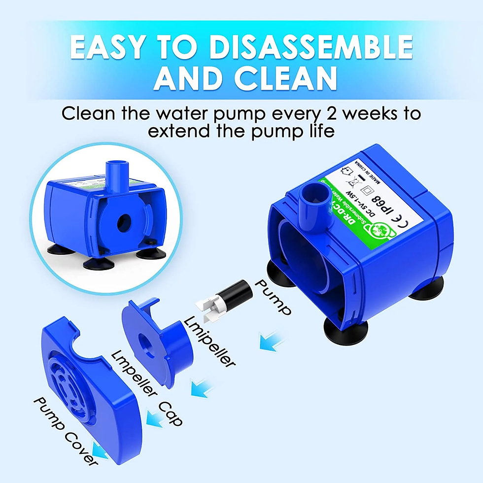 Thumbnail: Replacement Pump for Cat Water Fountain, Ultra Quiet Long Lifespan Water Pump fo