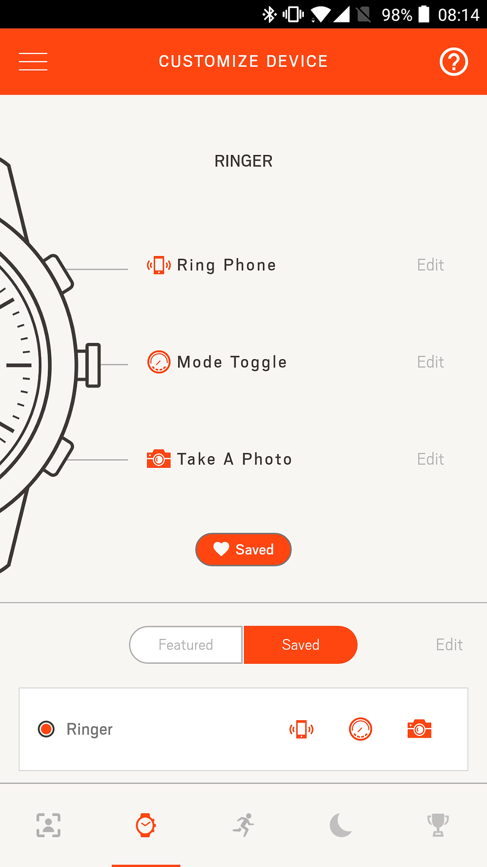 App watch customization