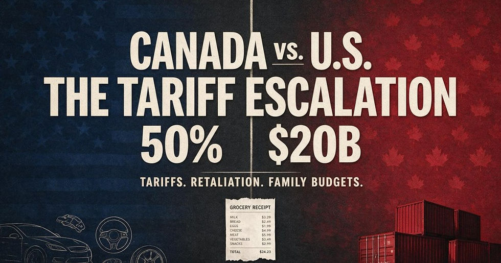 The tariff war next door is coming for the American family budget