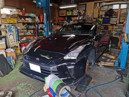 R35 GT-R 車検入庫