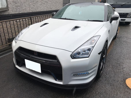 R35 GT-R フロントパイプ交換作業