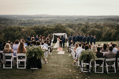 Boho Fall Wedding Ceremony