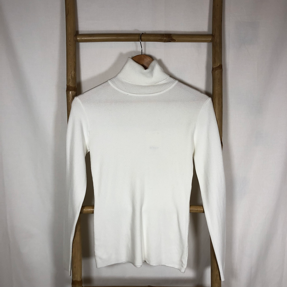 Col roulé Anaïs - blanc