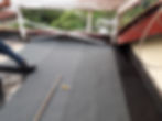 Trabajos de instalación de impermeabilización con manto asfáltico en cubierta