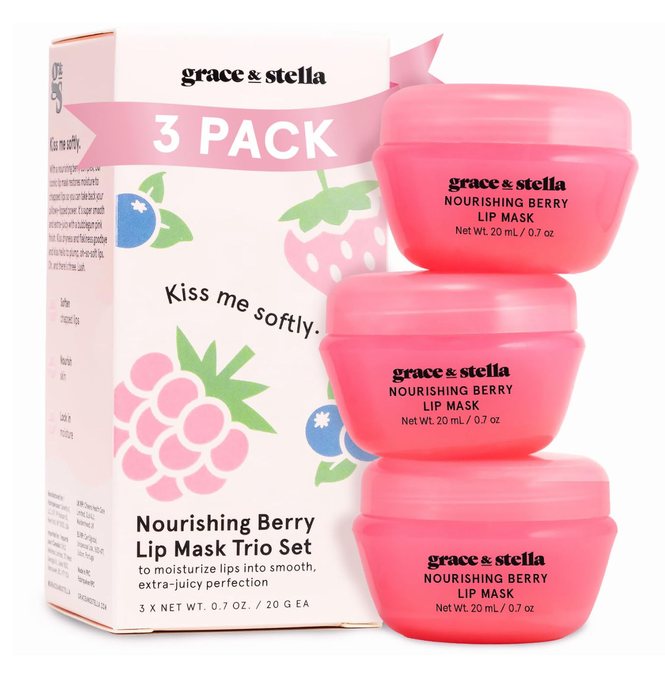 Kiss Me Softly  Nourishing Lip Mask 3 x 0.7 oz