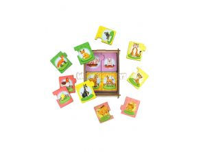 Փայտե փազլ հավաքածու՝ մայրիկ, երեխա