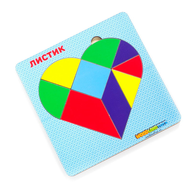 Փայտե գլուխկոտրուկ-փազլ՝ տերև