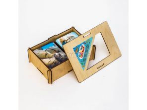 Փայտե ուսուցողական տախտակ՝ սեգենա, 18 հատ, ծովային կենդանիներ