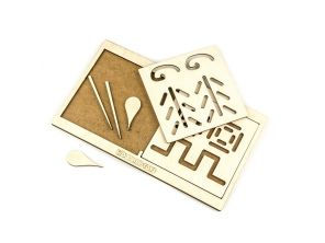 Փայտե ուսուցողական խաղալիք՝ միջկիսագնդային տախտակ, քառակուսի