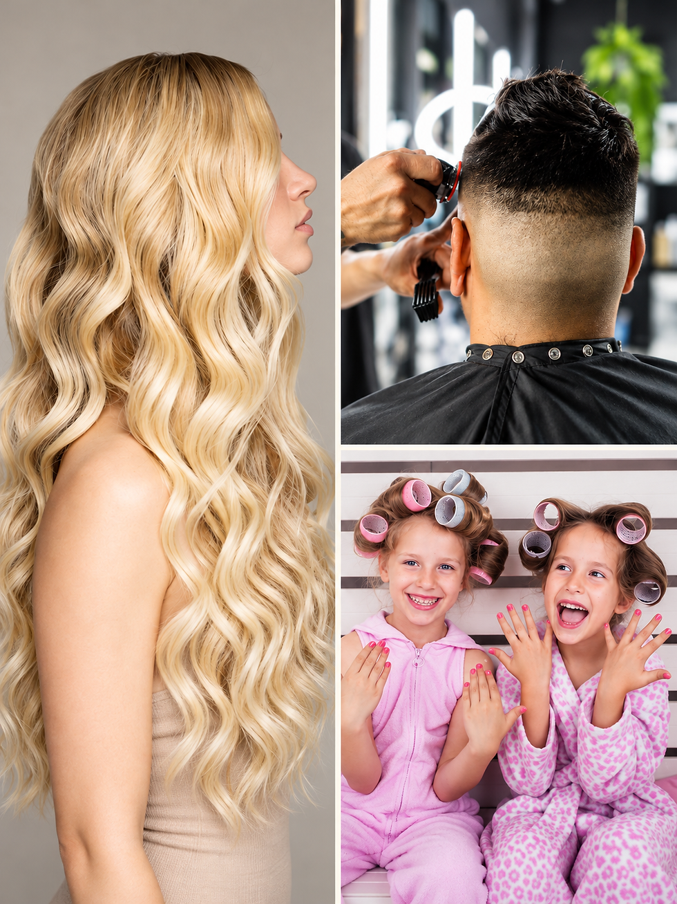 Haarschnitt Collage
