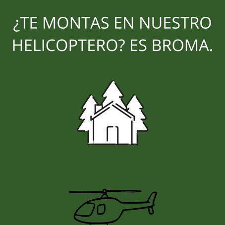 En casa rural de Mรกlaga te paseamos en helicรณptero. Es broma