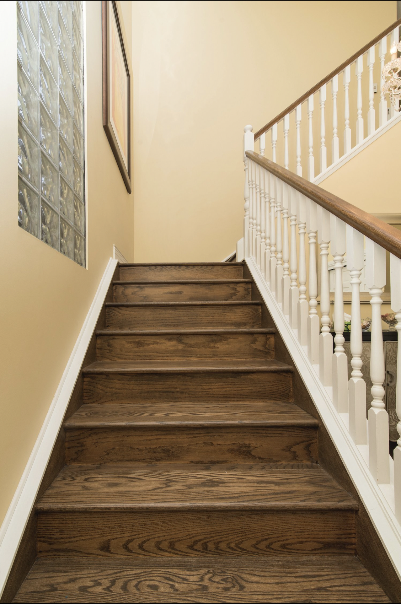 Hardwood staircase