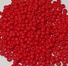 11-45F OP Frosted Pepper Red Toho Size 11
